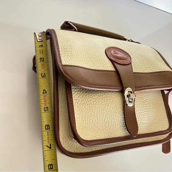 Dooney & Bourke Tan and Crème Crossbody Bag with Adjustable Strap - Picture 9 of 16
